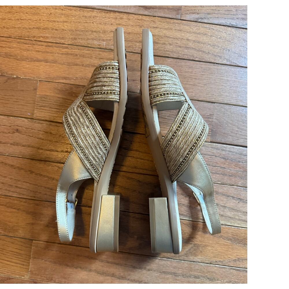 David Tate Terrific Sandal 10N Gold Bone